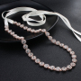 Handmade crystal Dress Bridal Ribbon Accessories loop Wedding Waist Belt Handmade crystal Dress Bridal Ribbon Accessories loop Wedding Waist Belt