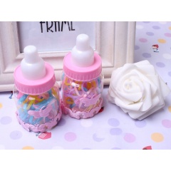 Hot sale hair rings for braids cute small bottle color children rubber korea hair ties