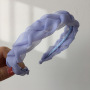 Wholesale New Style Korean candy-colored organza weave kids hairbands for girls