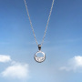 korean ins valentine's day christmas gift pure 925 round  sterling silver necklace chain