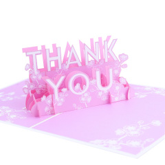 custom Promotional laser cutting handmade gift christmas birthday 3d pop up thank you cards custom Promotional laser cutting handmade gift christmas birthday 3d pop up thank you cards