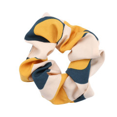 Fashion contrast color stitching temperament elastic hair ties for girls wash face
