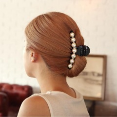 New vintage hair jewelry resin crystal rhinestone pearl Acrylic women hair claw