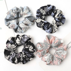 European and American Girls Chiffon Printed Elastic Hair Scrunchies for Women European and American Girls Chiffon Printed Elastic Hair Scrunchies for Women