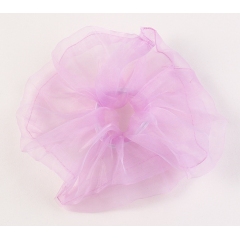 Summer Fashion Retro Transparent Organza Fairy Puffy Elastic Hair Scrunchies for Women