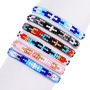 Multicolor miyuki tila bead bracelet adjustable woven seed bead bracelet
