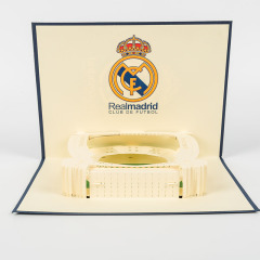 logo size custom birthday laser cutting handmade stadium cards 3d pop up greeting cards