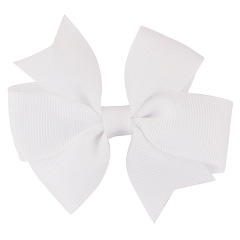 Korean popular hot sale kids children fabric bow hair clips for girls