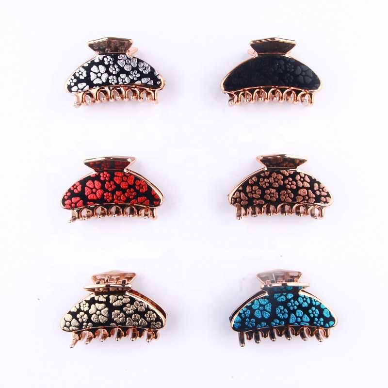 Japan and Korean simple hairpin flower adult  middle ladies hair accessories bath pan hair grab claw clips