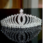 Wholesale rhinestone hair accessories girl children wedding bridal crystal headpiece tiara crown