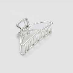 Amazon wholesale ladies fancy clear hair accessories matte large alloy metal grab claw clips