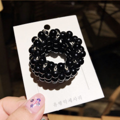 Amazon hot sale influencer girls women Hair accessories wide hair ties with pearls