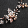 Gold Tiaras Wedding hair accessories  pearl crystal flower bridal Hairbands