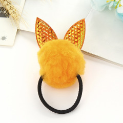 Korean cute children rabbit ears girl elastic hair ties for kids