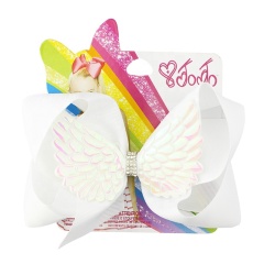 Handmade headdress new design rhinestone hair clip 20 colors children's angel hairpin wings hair bow alligator clips