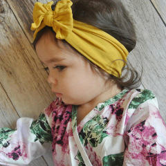 2020 Cozy multi colorful bow knot elastic baby hair bands girls hair accessories
