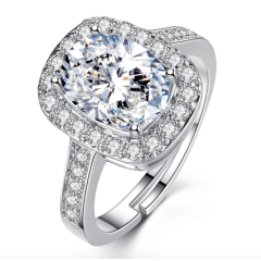 Fashion zircon stone stainless steel silver gold big diamond ring Fashion zircon stone stainless steel silver gold big diamond ring