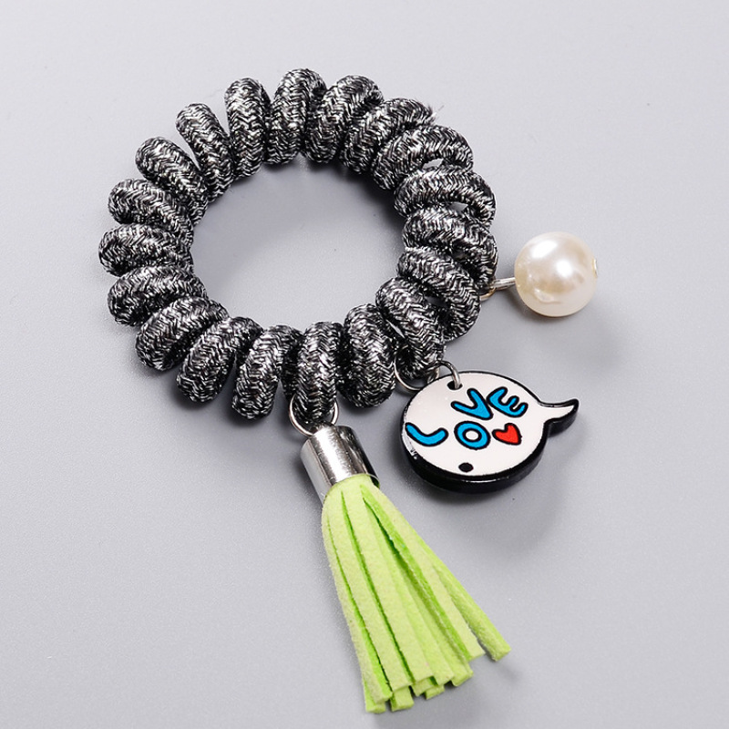 Tassel pearl Glitter sequin hair cord Accessories women Hair Coil Rings hair ties Tassel pearl Glitter sequin hair cord Accessories women Hair Coil Rings hair ties