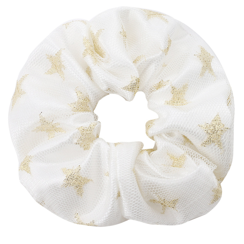 Wholesale white soft wristband elastic traceless pure silk hair tie