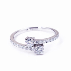 Wedding 925 sterling silver ring diamond engagement silver moissanite ring