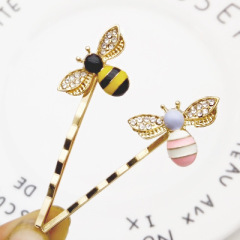 2020 Amazon Girl honeybee Metal Hairclip Crystal Bee Hairpin for women