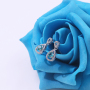 18K Gold Plated Silver Brilliant Cut Simulated Diamond CZ Moissanite Stud Earrings