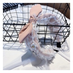 Women's Hair Accessories headband Bunny Ears knot diamond lace hair bands