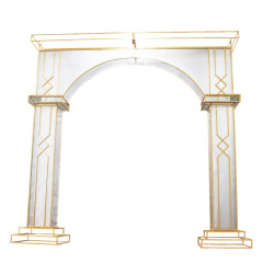 China Wholesale Websites White Pvc Flower Round Decorations Wedding Outdoor Metal Garden Arch for stage decoration China Wholesale Websites White Pvc Flower Round Decorations Wedding Outdoor Metal Garden Arch for stage decoration