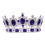 wholesale korea red Alloy Handmade Wedding Bridal round tall colorful pageant crowns