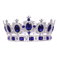 wholesale korea red Alloy Handmade Wedding Bridal round tall colorful pageant crowns