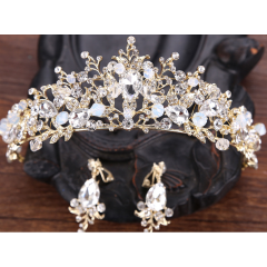 2019 Fashion women show party Rhinestone hair baroque wedding bride bridal crowns