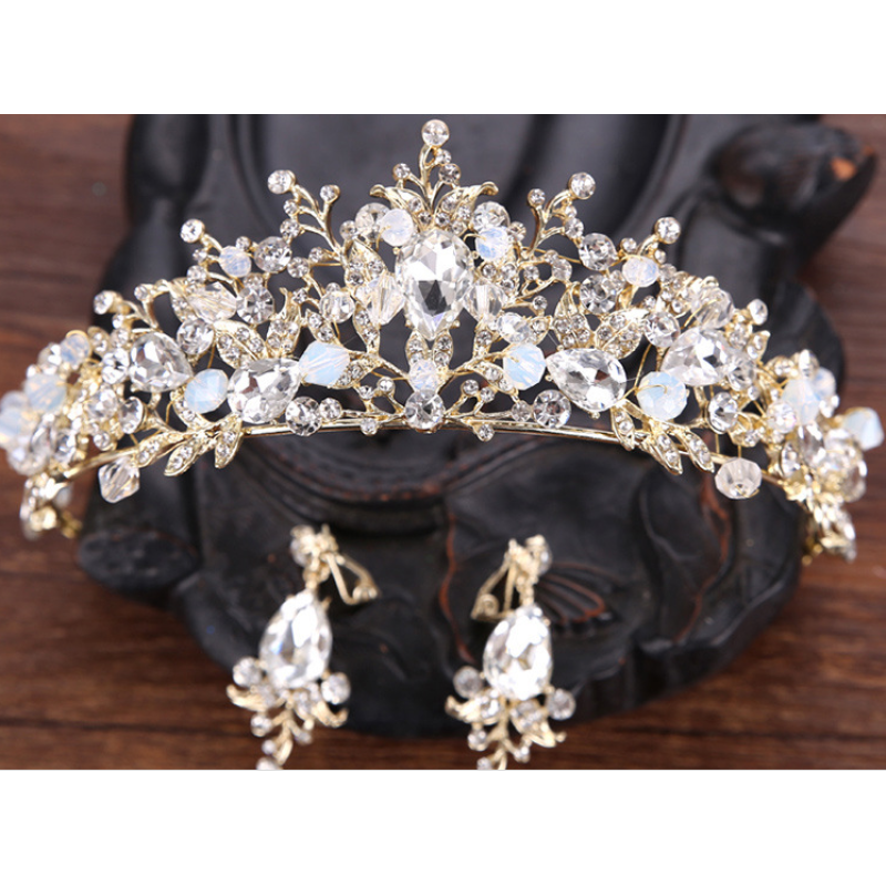 2019 Fashion women show party Rhinestone hair baroque wedding bride bridal crowns