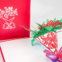 OEM christmas birthday gift laser cut handmade 3d pop up card football stadium
