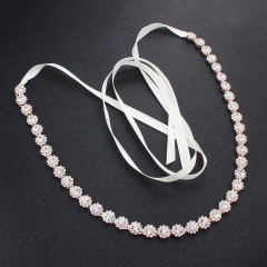 Luxury Dress Bridal Ribbon Accessories loop Wedding Waist Belt Luxury Dress Bridal Ribbon Accessories loop Wedding Waist Belt