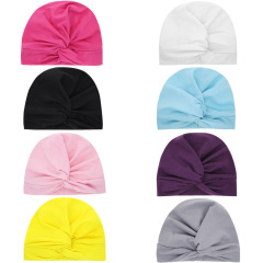 8 Colors Infants Cotton Hairband Newborn Solid Color Soft Baby Turban Knot