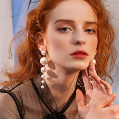 New Jewelry Fashion Chandelier wedding Long Chain Pendant drop Pearl Earrings New Jewelry Fashion Chandelier wedding Long Chain Pendant drop Pearl Earrings