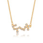 custom jewelry initial zircon 12 constellations necklace for women or men custom jewelry initial zircon 12 constellations necklace for women or men