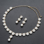 Fashion Rhinestone crystal Party wedding bridal Necklace and Earring Sets
