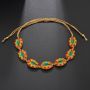 2019 Custom sea shell adjustable rope colorful bead bracelet sets for women