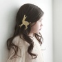 Ins wholesale gold and silver hair clip claw korean glitter pink deer kids hairpin for sale Ins wholesale gold and silver hair clip claw korean glitter pink deer kids hairpin for sale