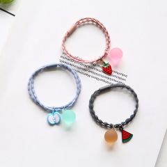 Wholesale Korean fashion cute fruits shape elastic hair ties for girls