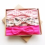 Promotional amazon baby popular top slaes fabric decoration baby hairband set