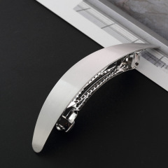 2020 amazon ins fancy girl gold and silver arch Simple Geometric Irregular Square metal barrettes hair clips pins for women
