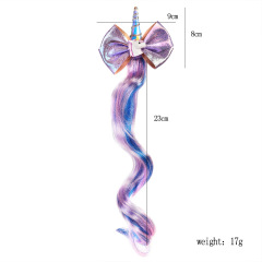Girls barrette pour cheveux epais glitter unicorn baby bow hair clip