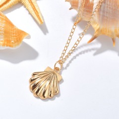 Customized wholesale shell jewelry for women fashion design big shell necklace
