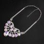 Luxury Colorful Crystal Beads Row Wide Fashion Accessories Statement Women Wedding Bride Accessory Pendant Necklace Luxury Colorful Crystal Beads Row Wide Fashion Accessories Statement Women Wedding Bride Accessory Pendant Necklace