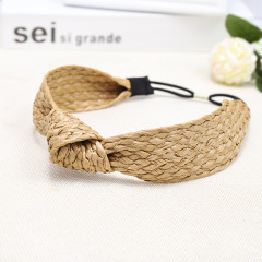 New Fashion Summer beach Woven Hair Band knot Headband Straw hairband New Fashion Summer beach Woven Hair Band knot Headband Straw hairband