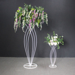 Metal Tall gold wedding decoration flower stand centerpieces