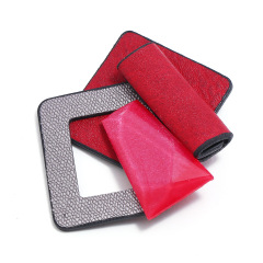 Korean fashion jewelry geometric rectangle women leather acrylic brooches