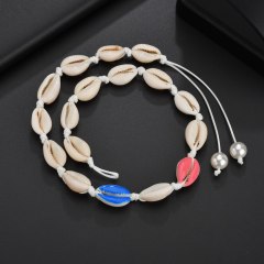 Bali Hawaii lovely women beach holiday cowrie colorful shell pendant necklace